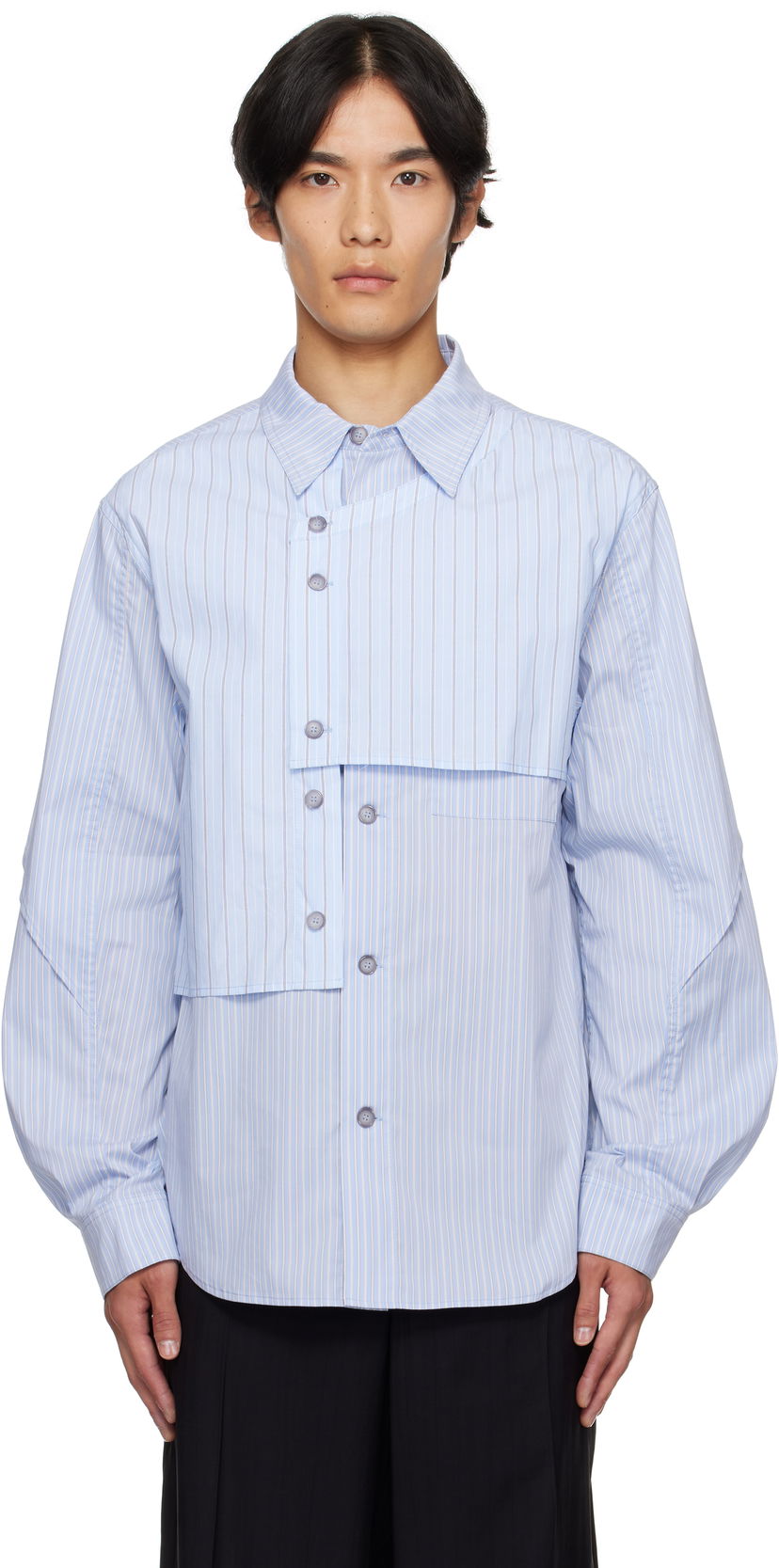 Skjorta Andersson Bell Andersson Bell Layered Stripe Shirt Blå | atb1338m