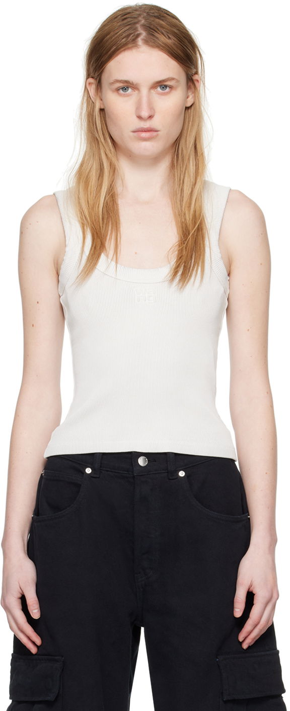 Linne Alexander Wang Alexanderwang.t Embossed Tank Top Vit | 4CC2241455, 0