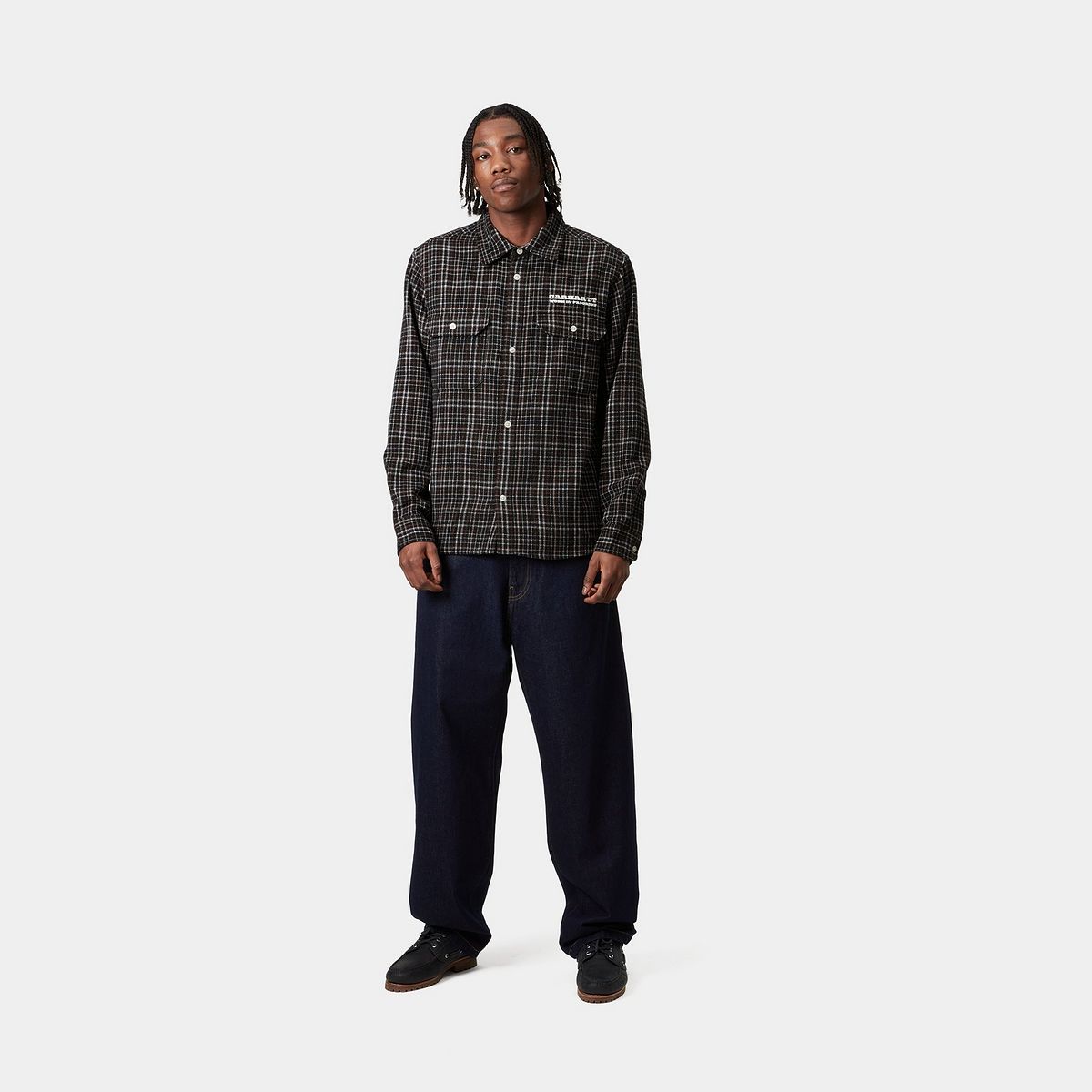 Skjorta Carhartt WIP Carhartt WIP Runaway Millett Long Sleeve Shirt Brun | I034383_4, 1