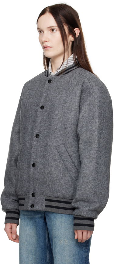 Bomberjacka A.P.C. Wool Bomber Jacket Grå | WVBEB-M02974, 3