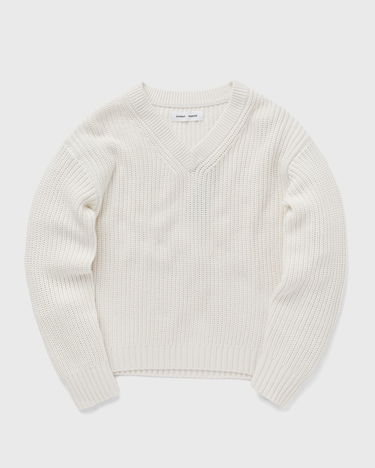 Sweater Samsoe Samsoe Samsøe & Samsøe SARAILA V-Neck Sweater Vit | F24100055-SOLITARY-STAR, 2
