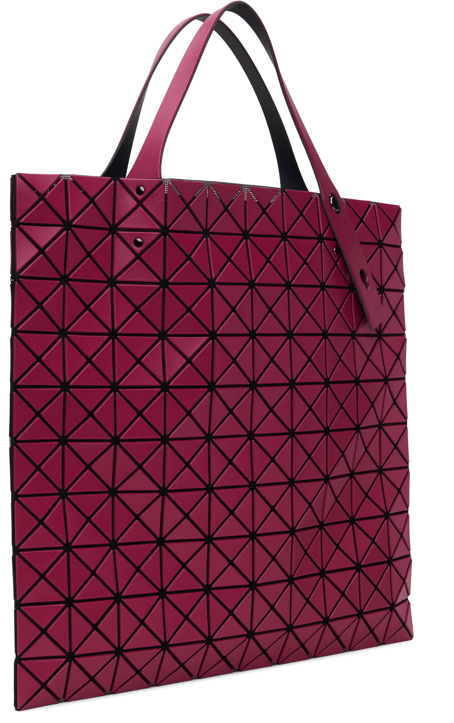 Tygpåse BAO BAO ISSEY MIYAKE Geometric Pattern Tote Bag Rosa | BB48AG523, 1