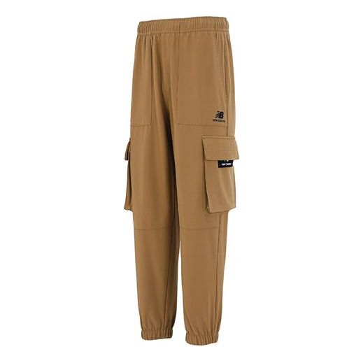 Cargo byxor New Balance Fleece Cargo Pants Brun | AMP14314-OV
