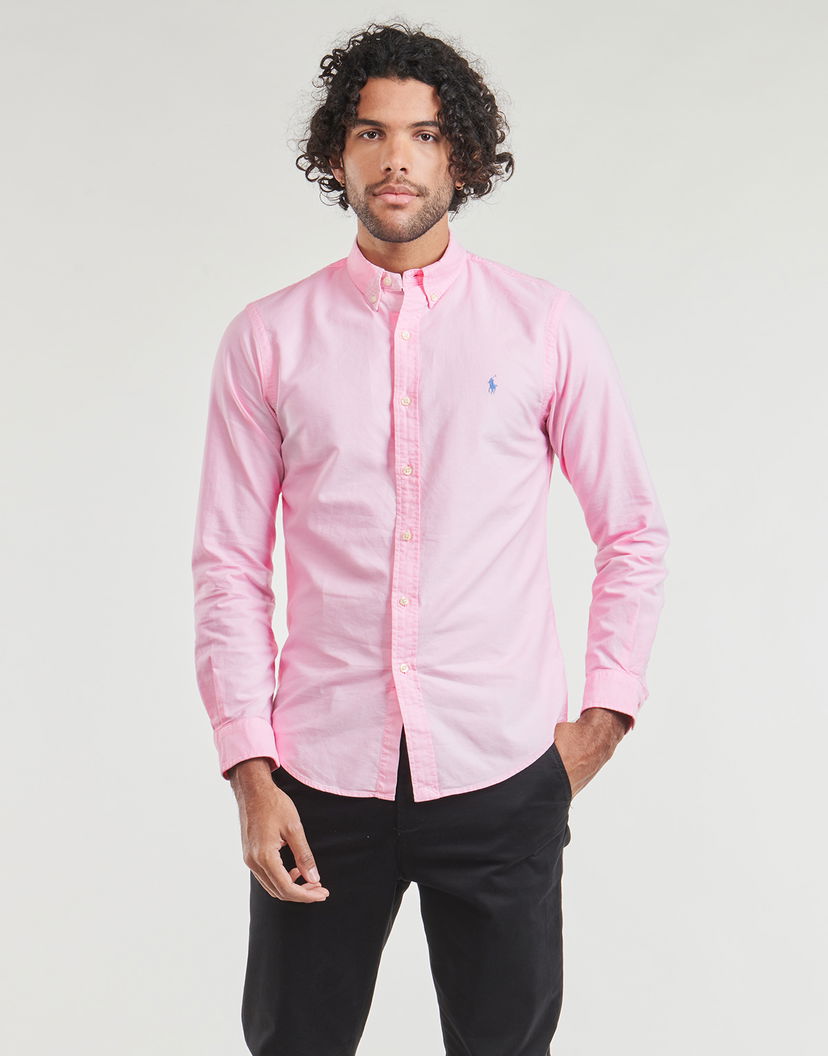 Skjorta Polo by Ralph Lauren Long Sleeve Shirt Rosa | 710804257027