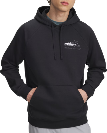 Sweatshirt Under Armour Rival Fleece HBR Logo HD Hooded Sweatshirt Svart | 6003955-001, 0