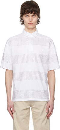 Coperni Crystal Striped Polo
