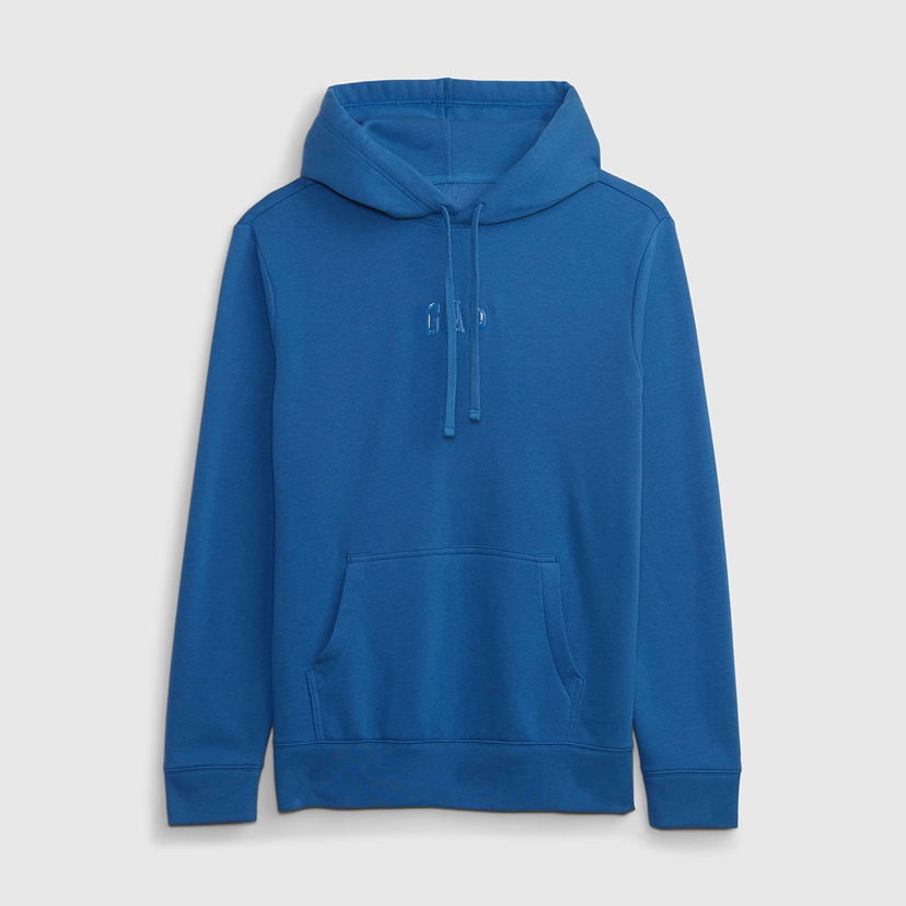 Sweatshirt GAP Mini Logo Hoodie Soccer Blue Blå | 823343-00