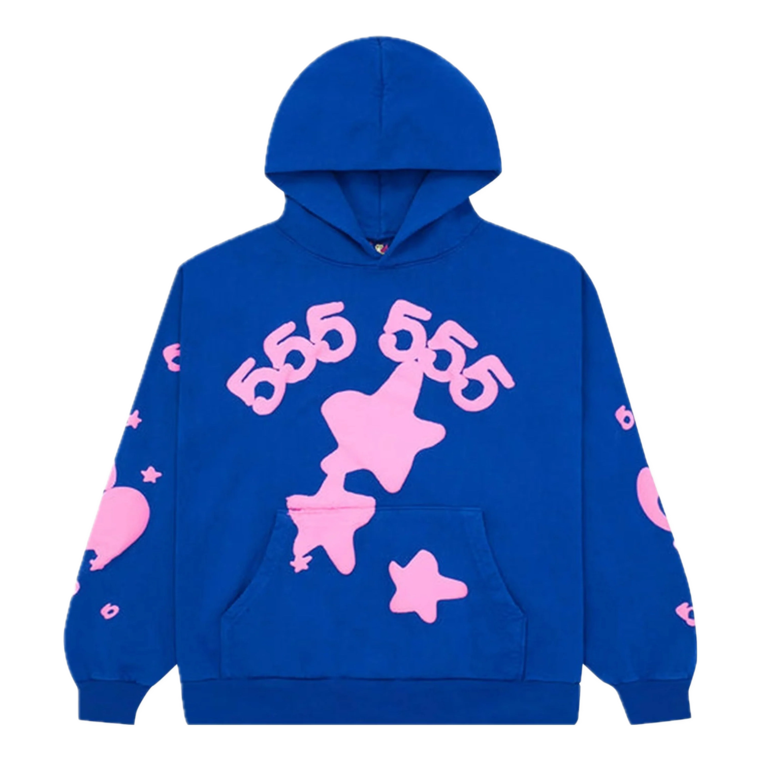 Sweatshirt Sp5der Beluga Pullover Hoodie Blå | SP5-BLPINK-HD, 0