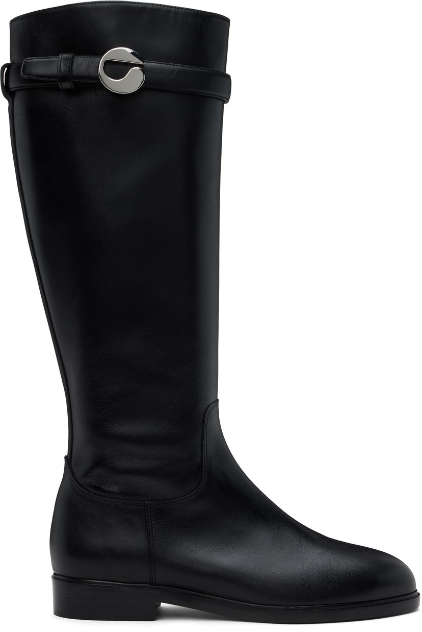 Sneakers och skor Coperni Cavalier Flat Tall Boots Svart | COPSH67857