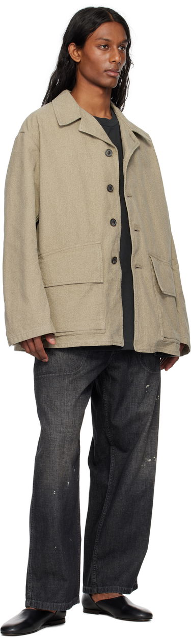 Jacka Maison Margiela Maison Margiela Cotton Caban Jacket Beige | S50AM0629 M35310, 3