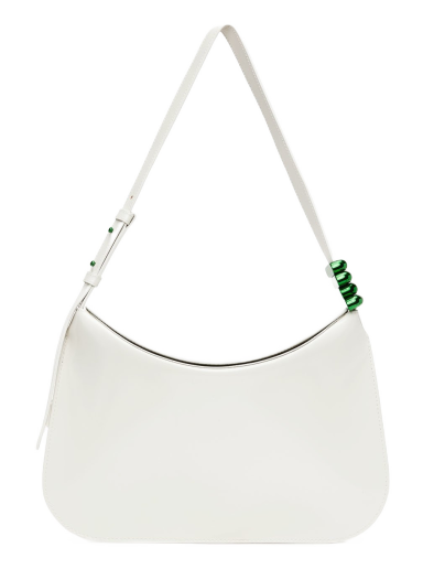 Axelväska Bottega Veneta Flap Shoulder Bag Vit | 701040 V1C30