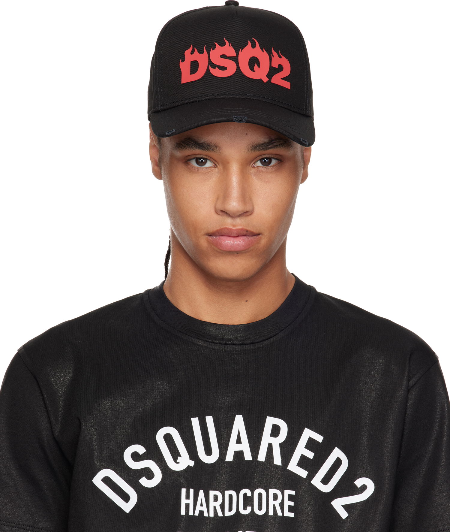 Keps DSQUARED2 Dsquared2 Baseball Cap with Flames Logo Svart | BCM0915-05C00001-2124, 0
