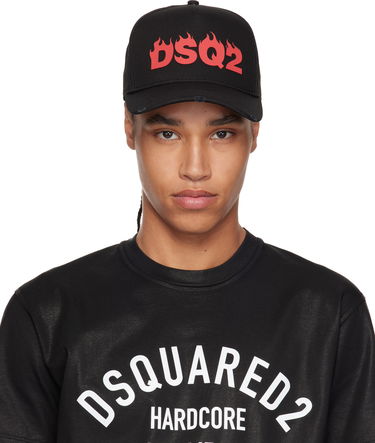 Keps DSQUARED2 Dsquared2 Baseball Cap with Flames Logo Svart | BCM0915-05C00001-2124, 0