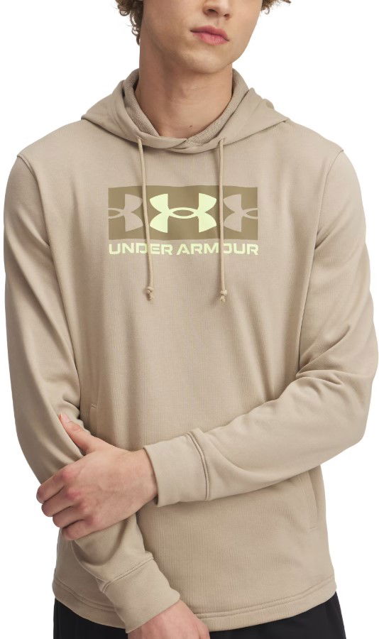 Sweatshirt Under Armour Rival Terry Logo Pullover Hoodie Beige | 1390141-299