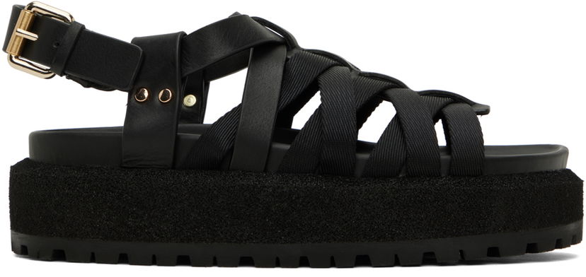 Klä rag & bone rag & bone Park Platform Sandals Svart | WFF23SF0083H8