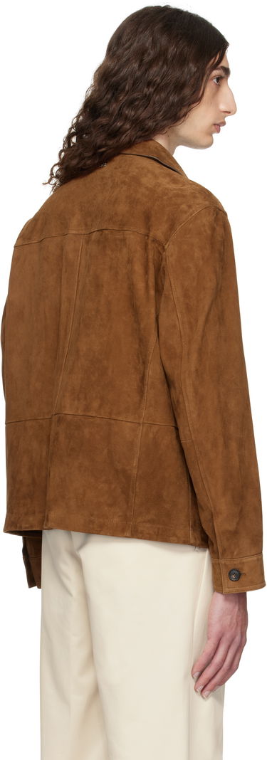 Jacka BOSS Regular-Fit Suede Jacket Brun | 50543204, 3