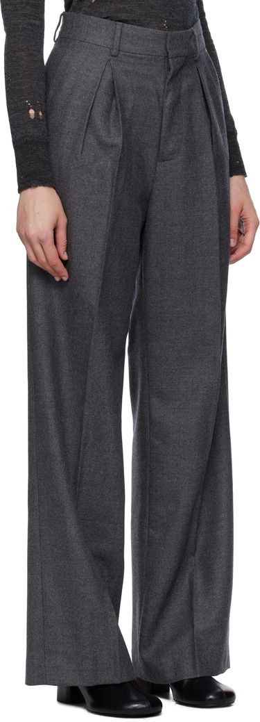 Byxor Maison Margiela MM6 Maison Margiela Tailored Wool Trousers Grå | S52KA0540 M35466, 1