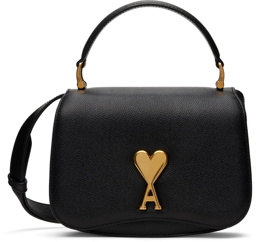 Handväska AMI Mini Paris Bag Svart | ULL007.AL0036
