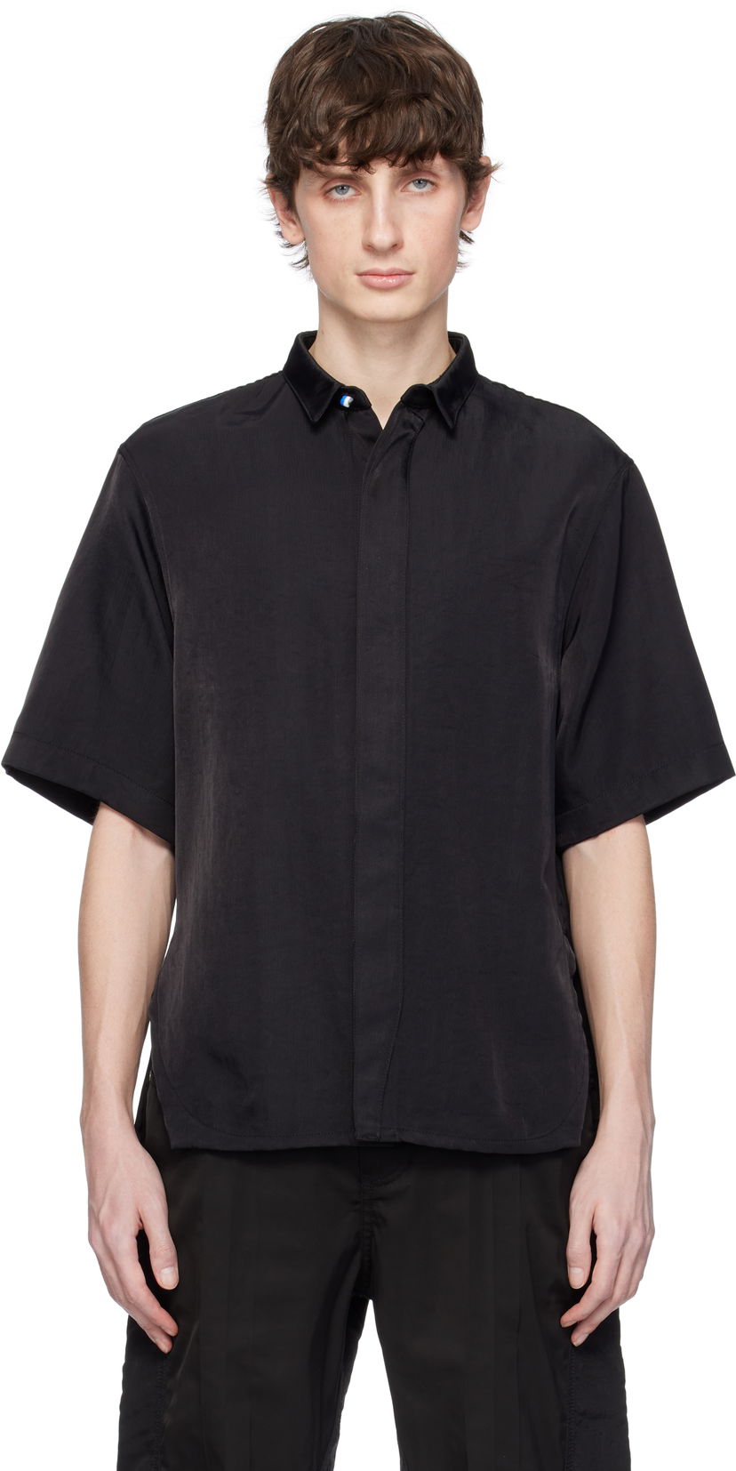 Skjorta ADER ERROR ADER error Half Sleeve Shirt Svart | BO01SSSH0202BK