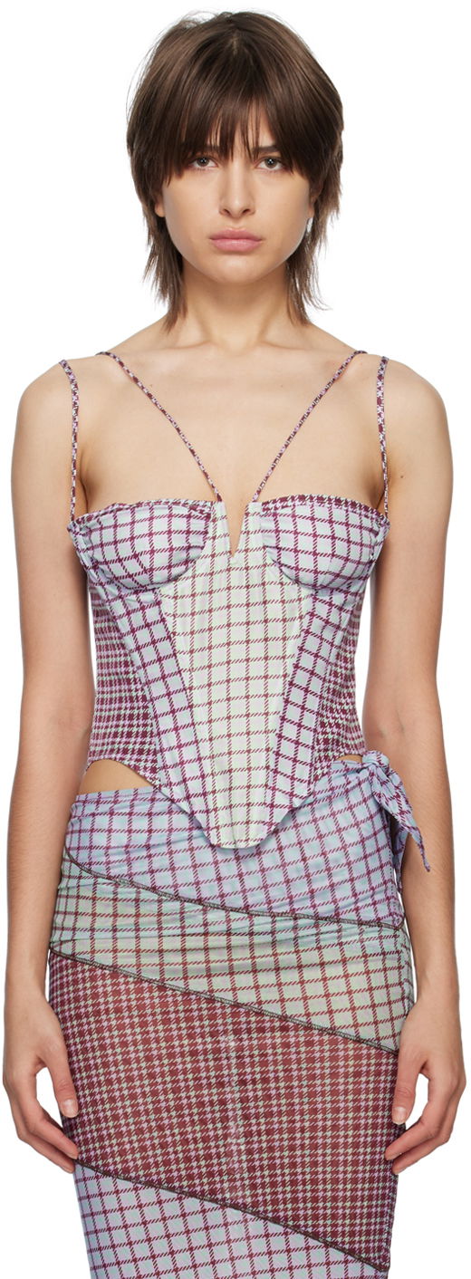 Klä Miaou Miaou Hannah Jewett Apex Corset Top Purpur | 7046TAFBRS