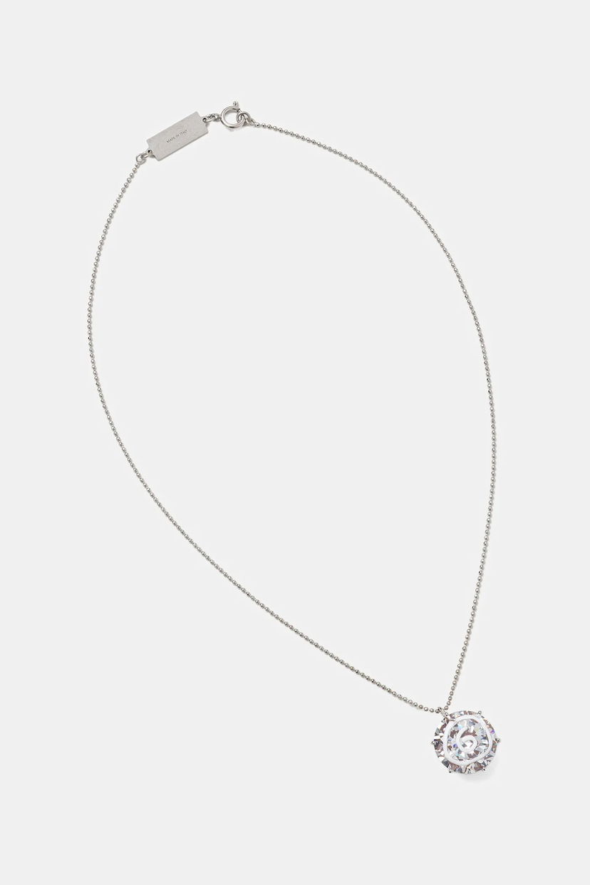Halsband Maison Margiela Crystal Pendant Ball Chain Necklace Metallisk | SM7UU0080.P8372.971