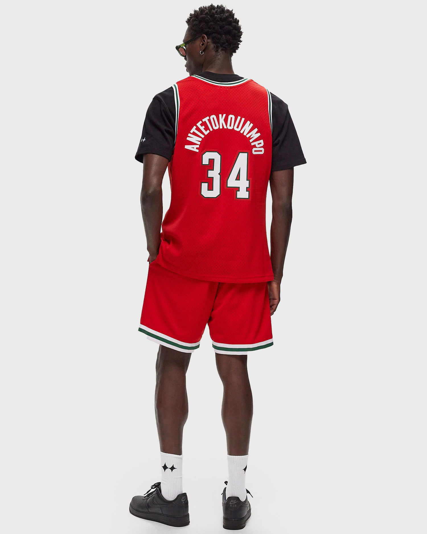 Jersey Mitchell & Ness NBA Milwaukee Bucks Alternate 2014 GIANNIS ANTEOKOUNMPO #34 Jersey Röd | JY8726-MBURED1, 1