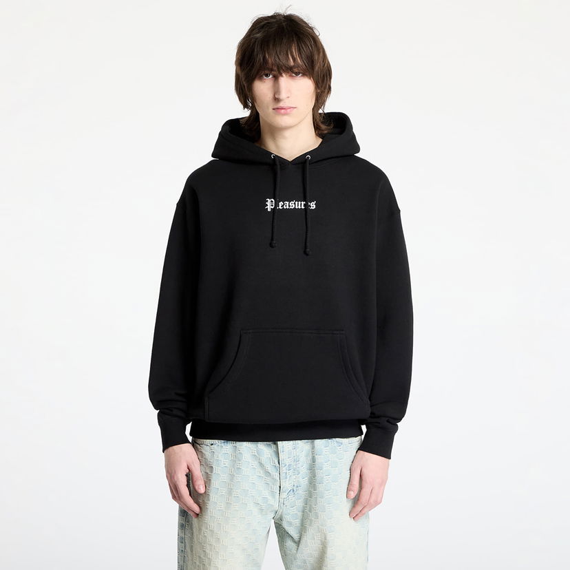 Sweatshirt Pleasures Pleasures Burn Again Hoodie Svart | P25SP071 BLACK