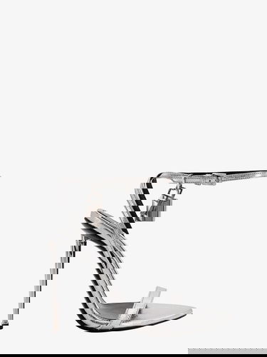 Sneakers och skor Tom Ford Metallic Leather Padlock Stiletto Sandals Metallisk | W2272LSP014S1G004, 0