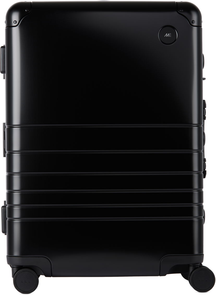Resväska Monos Aluminum Check-In Medium Suitcase Svart | MN0010-0069-24