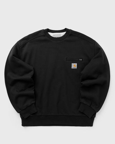 Sweatshirt Carhartt WIP Detroit Crewneck Sweatshirt with Chest Pocket Svart | I035547-89.06, 0