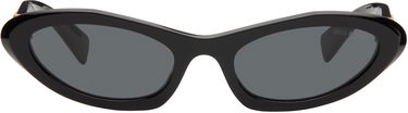 Solglasögon Miu Miu Miu Miu Pointed Cat Eye Acetate Sunglasses Svart | 0MU 09YS 8056597886314, 0