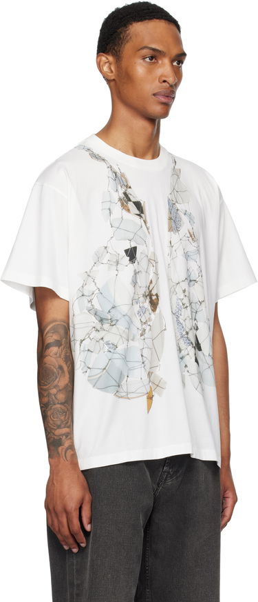 T-shirt Maison Margiela MM6 Maison Margiela Printed T-Shirt Vit | SH0GC0056 S24312, 1