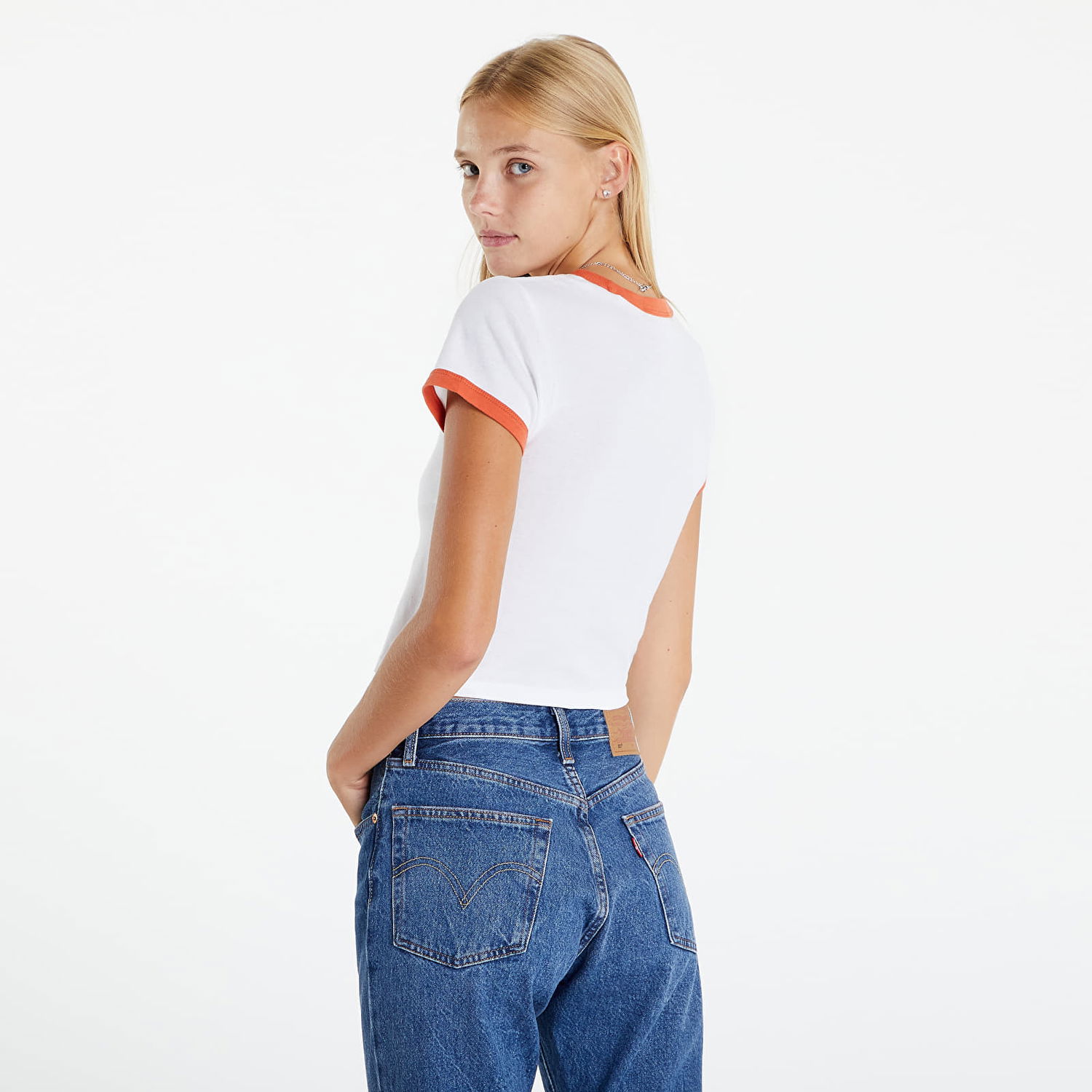 T-shirt Levi's Graphic Ringer Mini Tee Vit | A3523-0004, 1