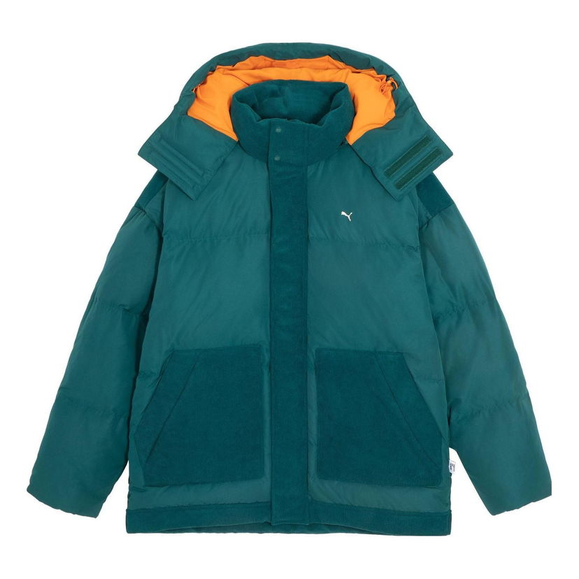 Pufferjacka Puma Corduroy Puffer Jacket Grön | 623043-43