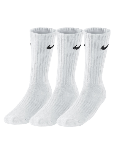 Strumpor Nike Value Cotton Crew Socks Vit | sx4508-101