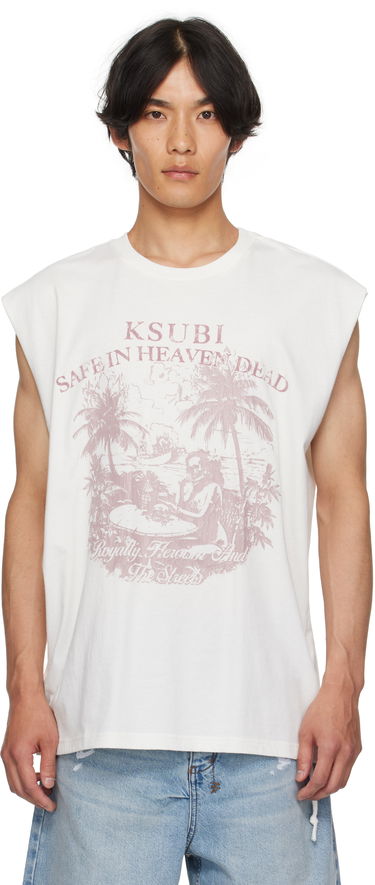 Linne Ksubi Ksubi Paradiso Cut Off Tank Top Vit | MPF25TA002, 0