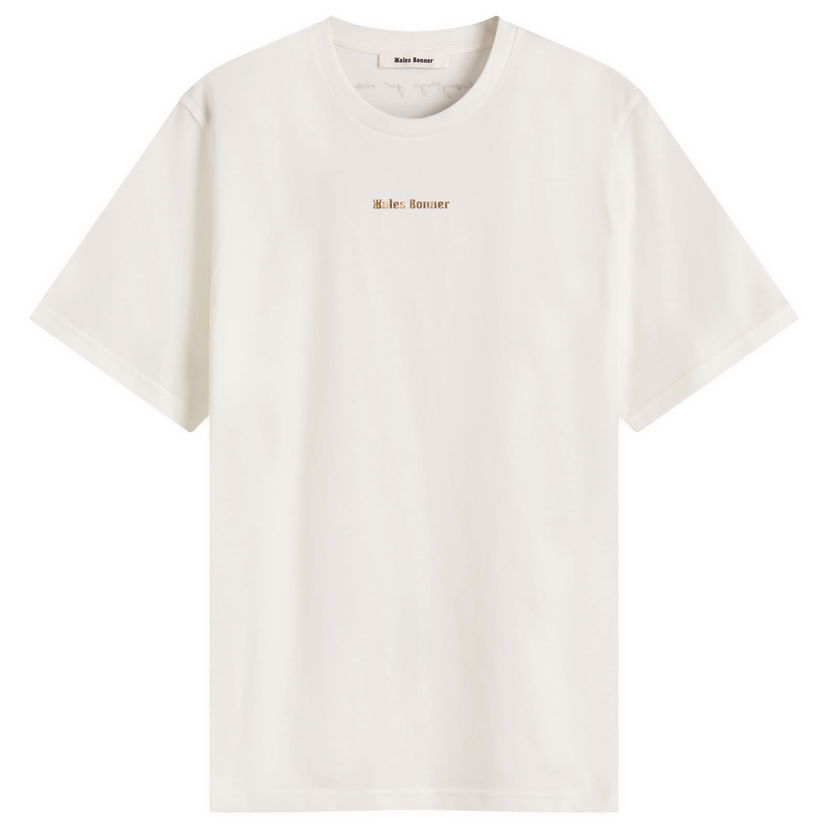 T-shirt Wales Bonner Wales Bonner Original T-Shirt, Size Large Vit | US25JE23-JE01-000