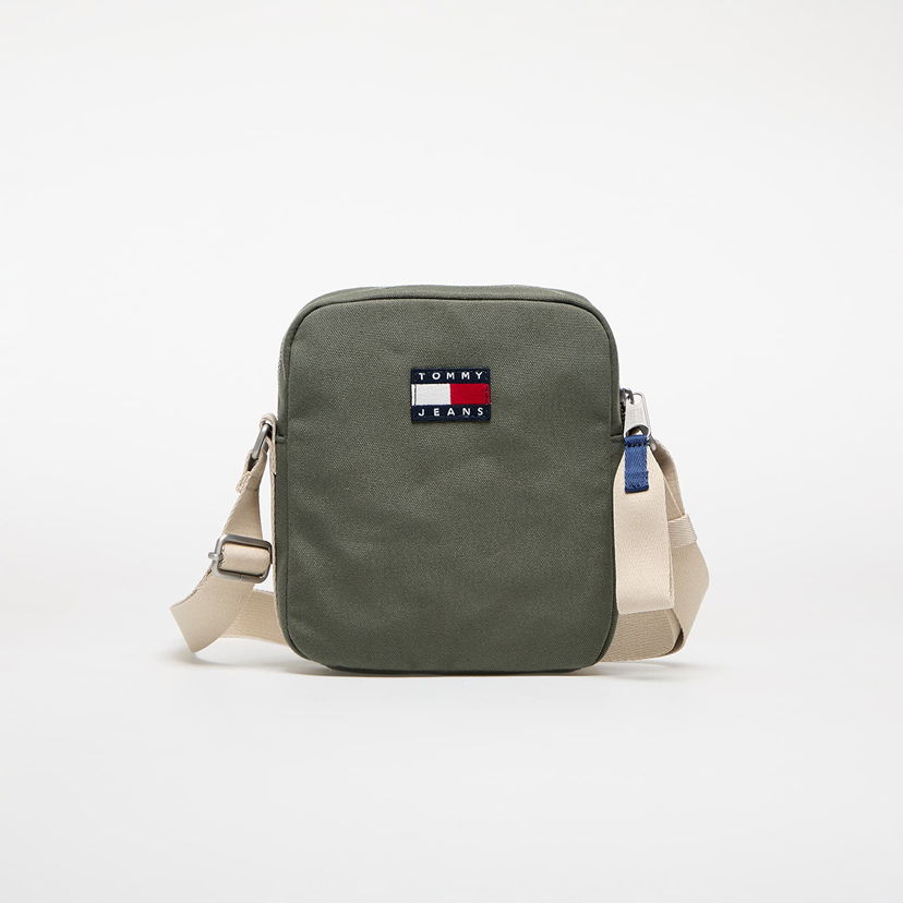 Axelväska Tommy Hilfiger Tommy Jeans Retro Cool Reporter Bag Grön | AM0AM13277 MRH