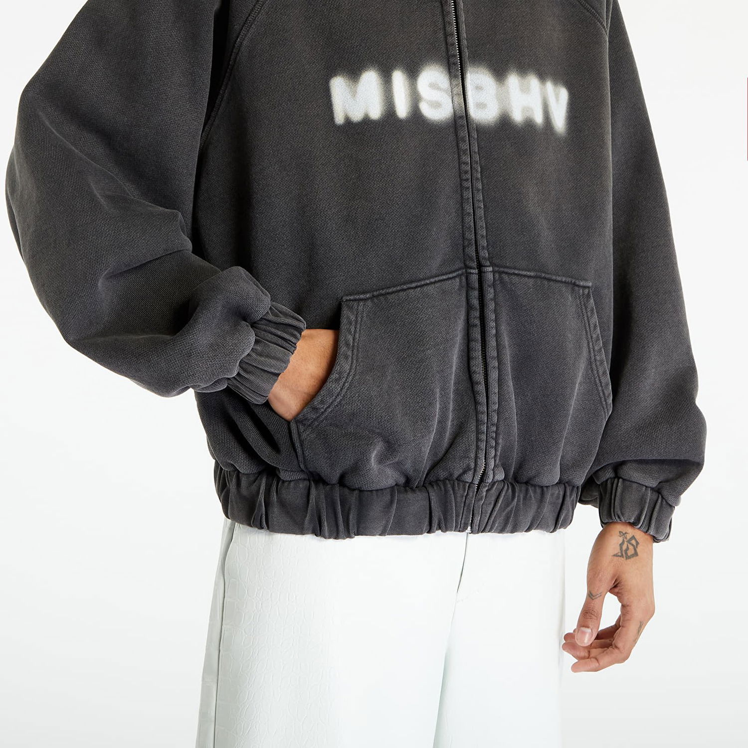 Sweatshirt MISBHV Community Zipped Hoodie Grå | 230M223, 1