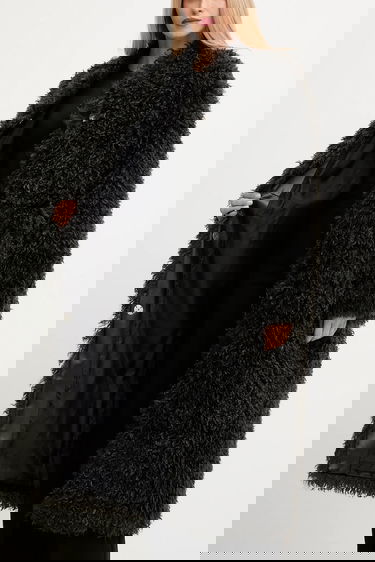 Rockar STAND STUDIO Stand Studio Carolina Faux Fur Coat Svart | 66577.9422, 6