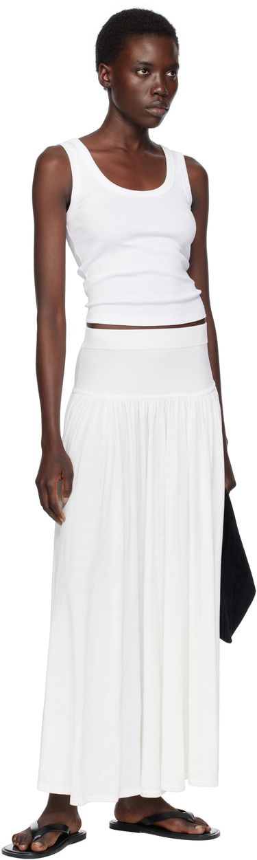 Kjol Loulou de Saison Loulou de Saison Romy Maxi Skirt Vit | ROMY, 3