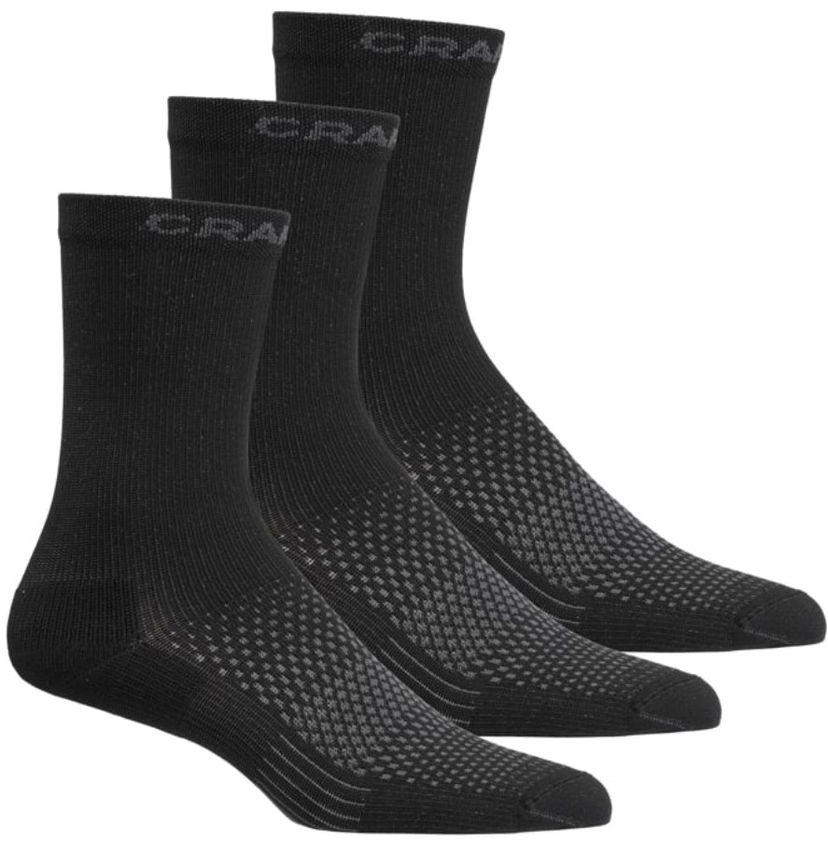 Strumpor Craft Craft Core Dry High 3-Pack Socks Svart | 1915931-999000