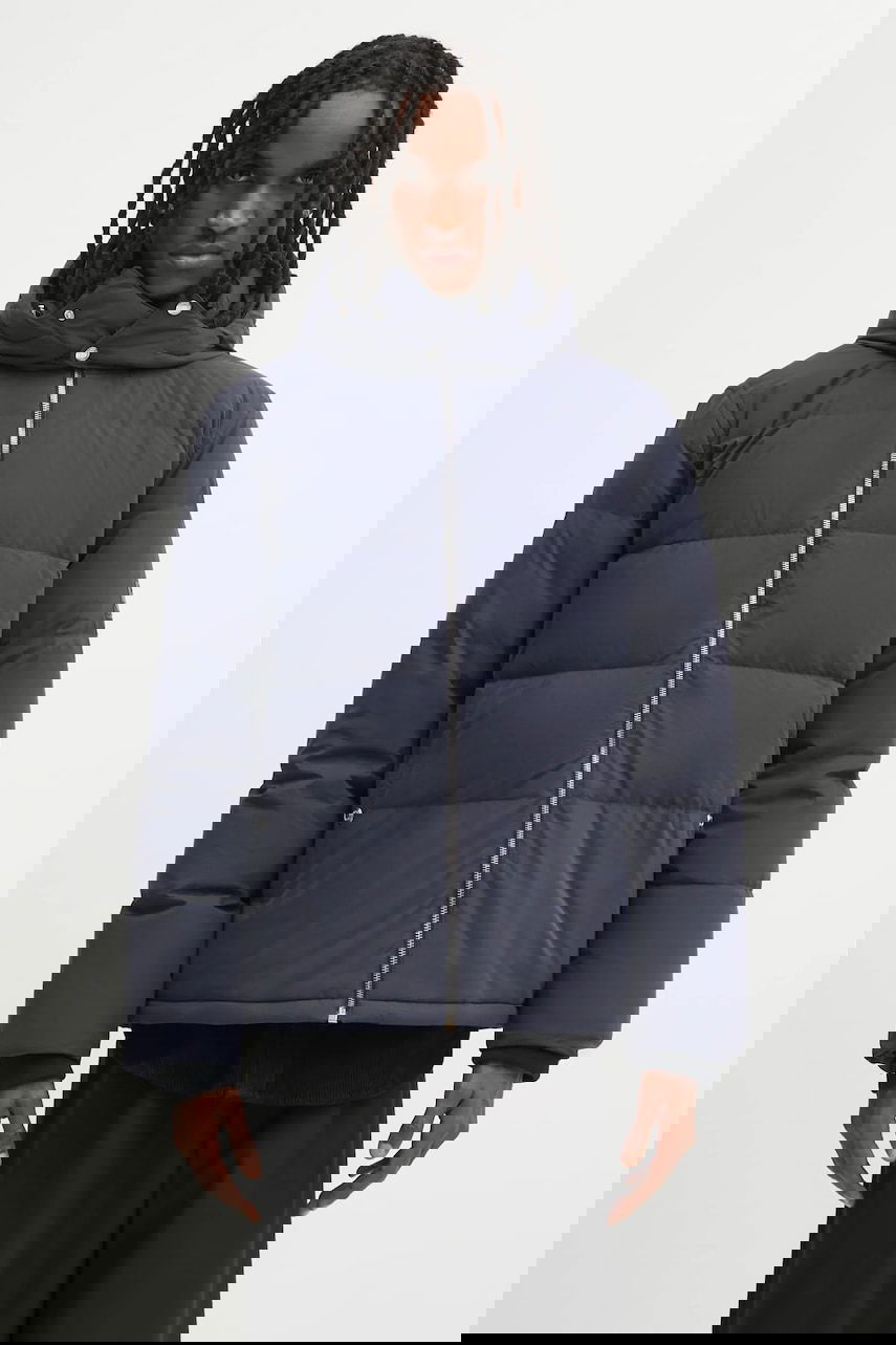 Pufferjacka Paul Smith Paul Smith Hooded Puffer Jacket Mörkblå | M1R.649Z.T02806, 0