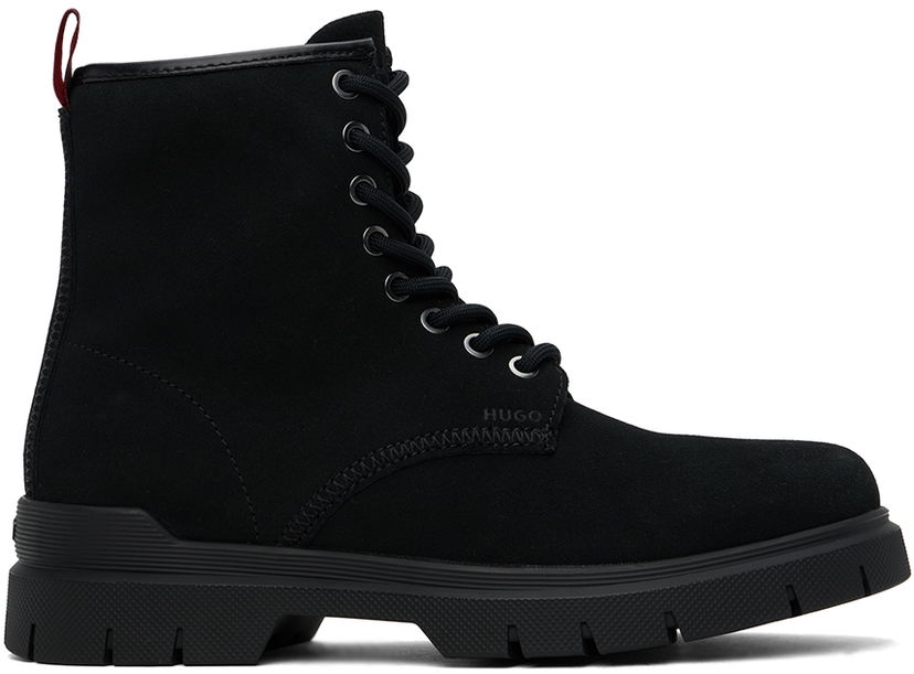 Kläder BOSS Hugo Embossed Boots Svart | 50522981