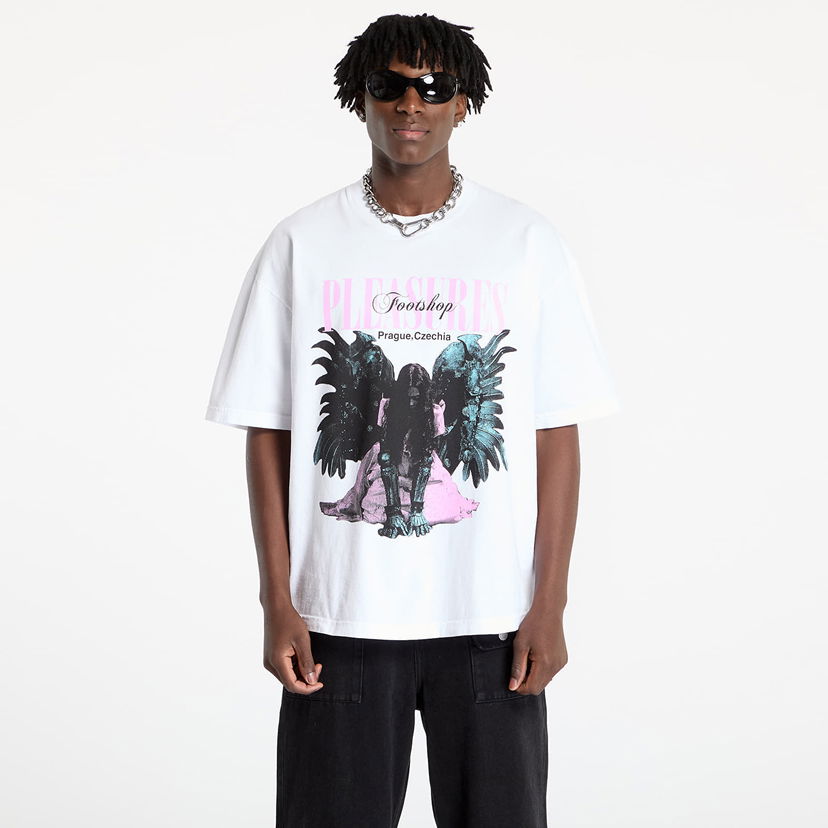 T-shirt Pleasures FTSHP x Angel Graphic T-Shirt Vit | P24W077 WHITE
