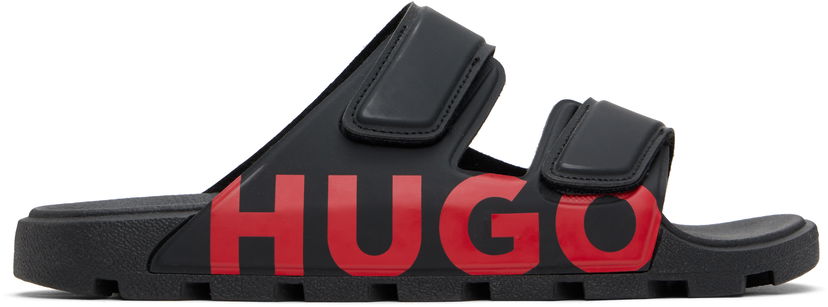 Sneakers och skor BOSS Hugo Double-Touch Closure Logo Sandals Svart | 50542042