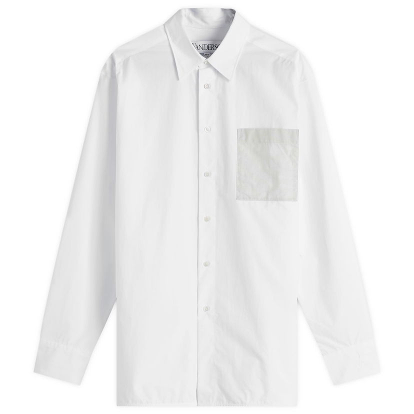 Skjorta JW Anderson Contrast Patch Pocket Shirt White Vit | SH0350-PG1090-001