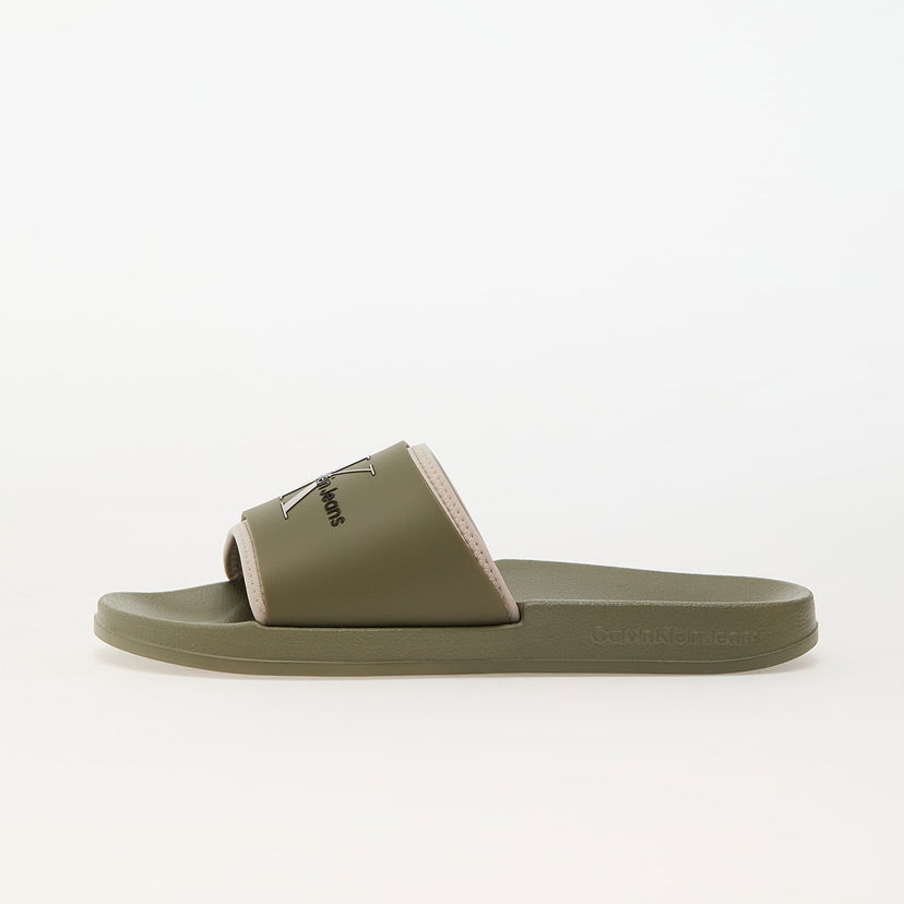 Sneakers och skor CALVIN KLEIN Jeans Slide Rubber Neopren Green Grön | YM0YM00361 LH9