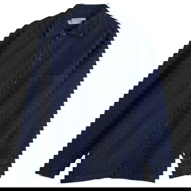 Skjorta Universal Works Universal Works Fatigue Overshirt, Size Small Blå | 33158-IND, 1