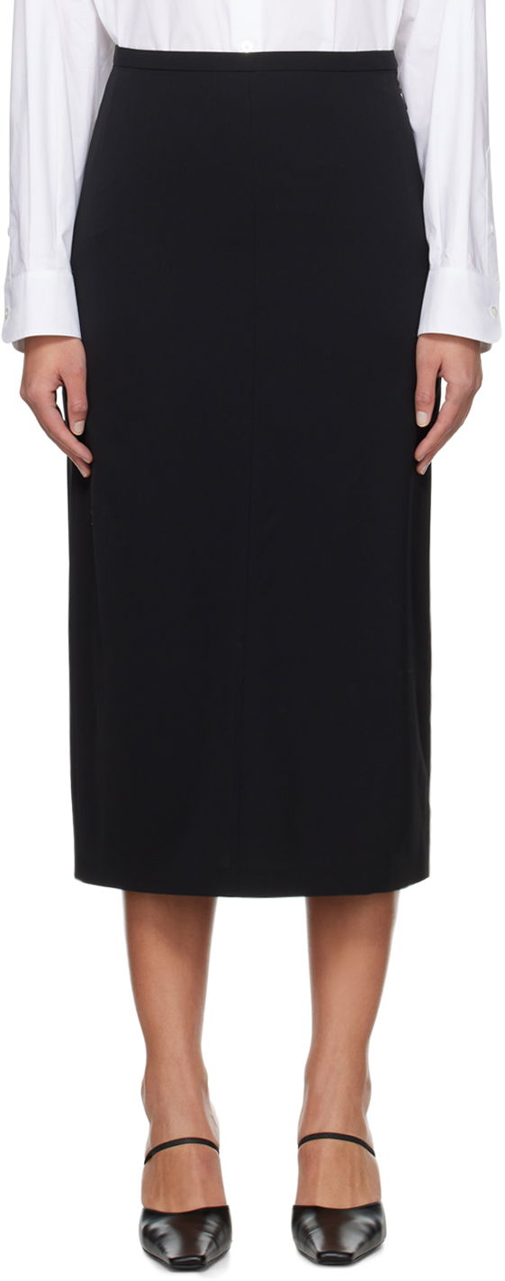 Kjol The Row Matias Midi Skirt Svart | 5485-W1973